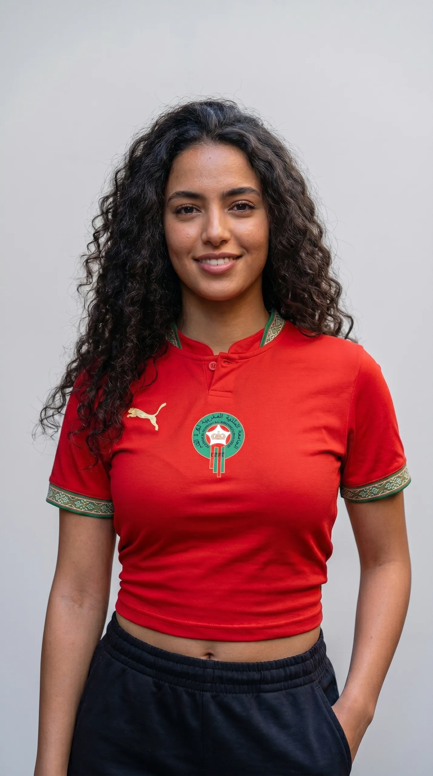 كروب توب مستوحى من قميص المنتخب الوطني المغربي